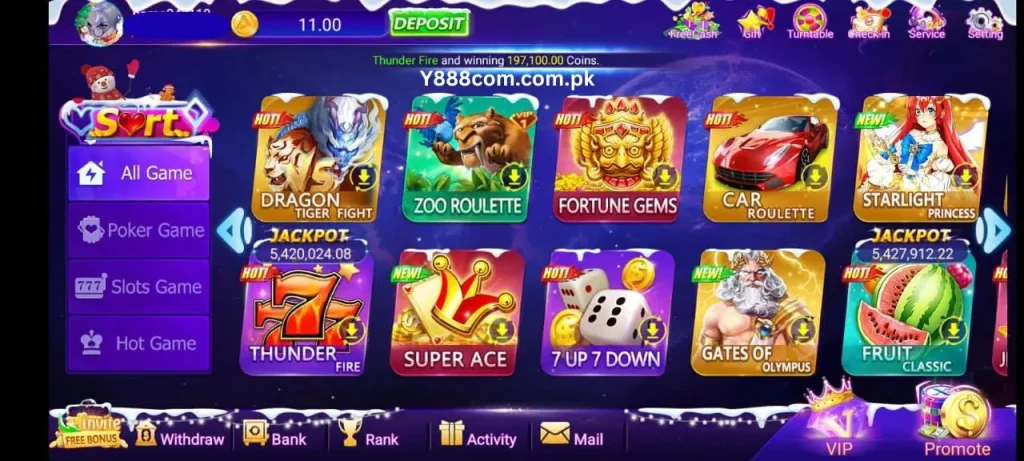 DK777 Game Interface